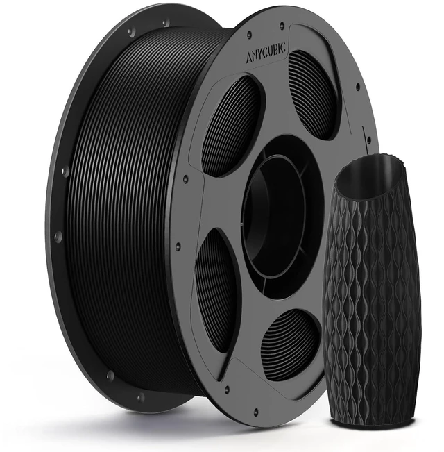 Main image of ANYCUBIC PLA 3D Printer Filament 1.75mm, Black, 1KG