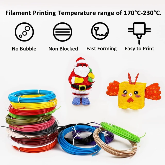 Alt view image 4 of 7 - 16-Color 320ft PLA 3D Pen Filament Refills - 1.75mm, 250 Stencils eBook - for SCRIB3D P1 and MYNT3D Pens