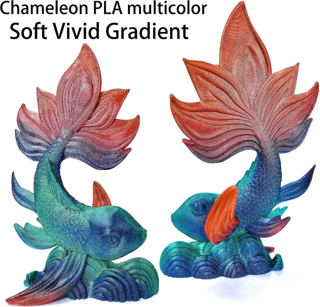 Alt view image 2 of 6 - PLA 3D Printer Filament 1.75mm, Multicolor Chameleon,1kg Spool