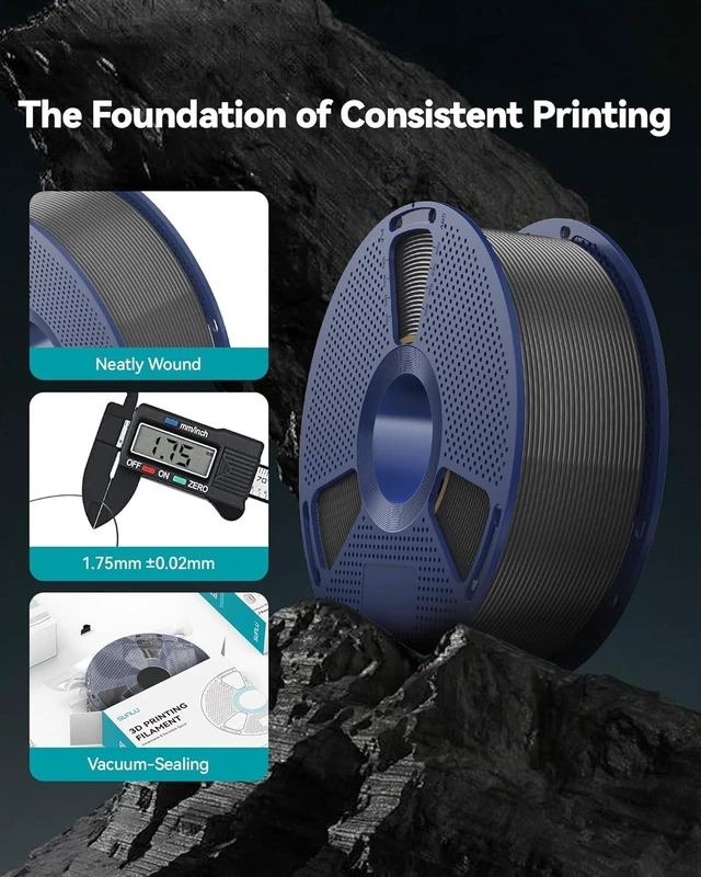Alt view image 6 of 7 - SUNLU PETG Filament 1.75mm,2kg,Black+White