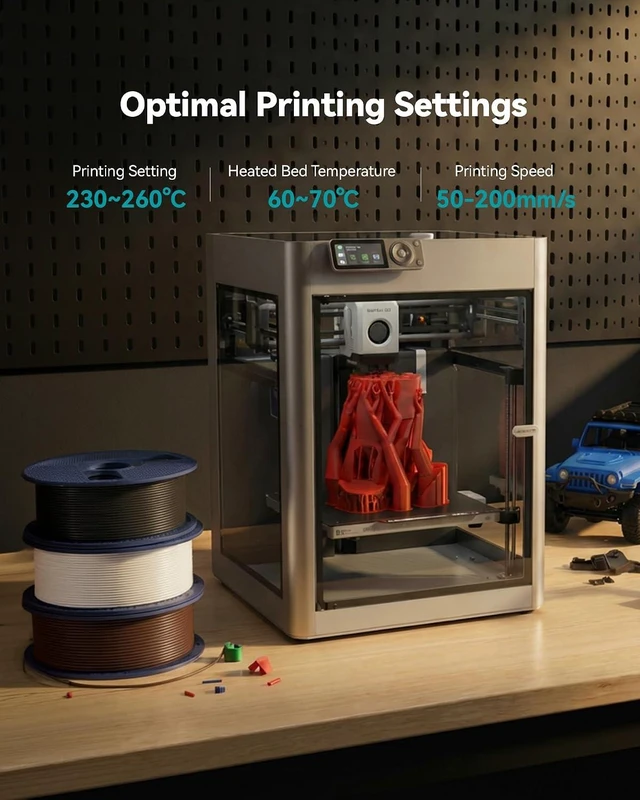 Alt view image 7 of 7 - SUNLU PETG Filament 1.75mm,2kg,Black+White