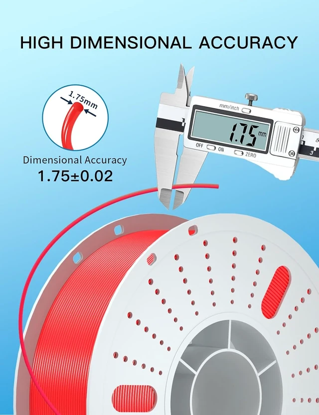 Alt view image 4 of 6 - PINBALL PETG 3D Printer Filament 1.75mm High Precision Durable Strong Filament Mith Better Flow Dimensional Accuracy +/- 0.02mm Suitable for Most FDM 3D Printers 4 Kilograms Black,White,Blue,Red
