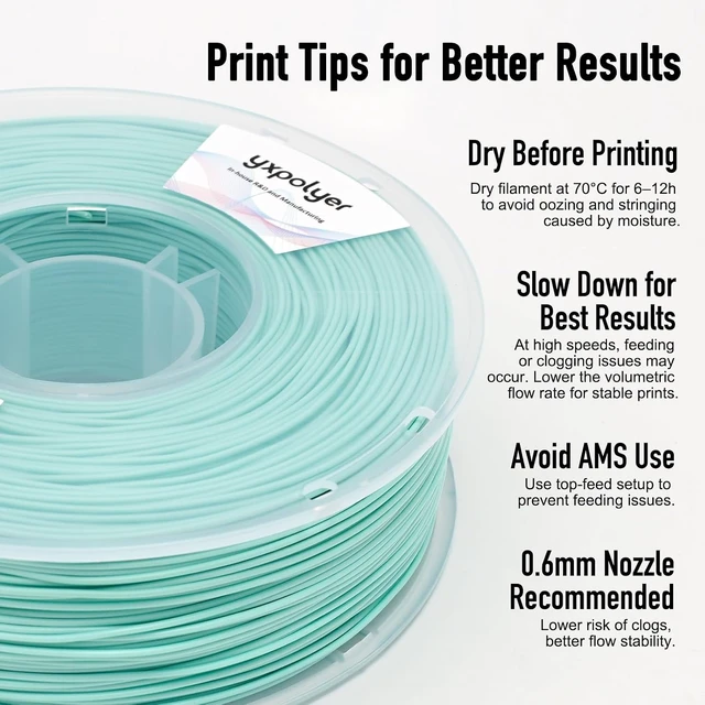 Alt view image 5 of 7 - YXPOLYER Flexible PLA Food-Safe 92A Soft PLA 3D Printer Filament