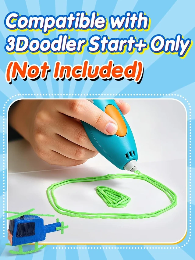 Alt view image 2 of 7 - Biubee 2.5mm 32Color 3D Pen Filament Refills Only Fit for 3Doodler Start+