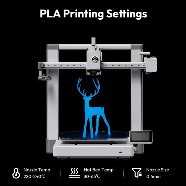 Alt view image 6 of 7 - AMOLEN 3D Printer Filament 1.75mm PLA Glow in the Dark & Silk Blue, 1KG