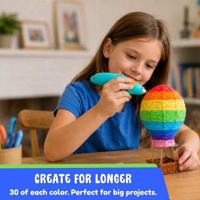 Alt view image 5 of 7 - Toy Tree | 300 3D Pen Filament Refills | 10 Tropical Colors