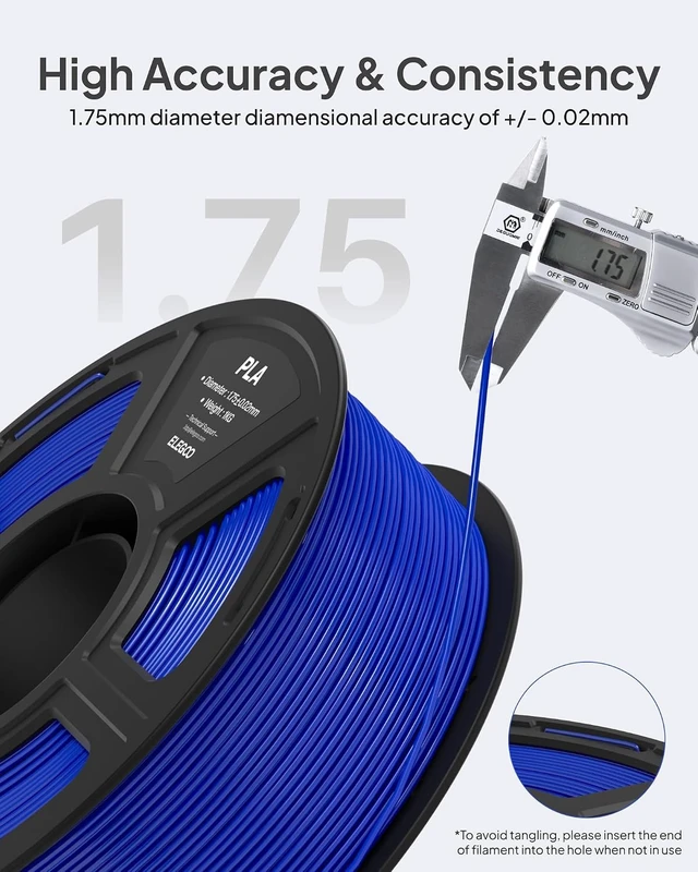 Alt view image 2 of 7 - ELEGOO PLA 3D Printer Filament 1.75mm Purple 1KG