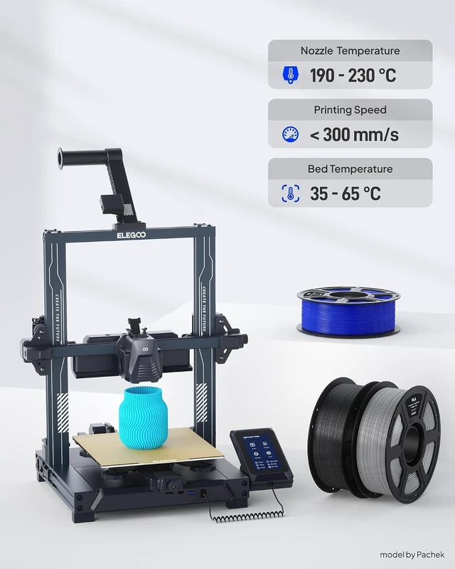 Alt view image 5 of 7 - ELEGOO PLA 3D Printer Filament 1.75mm Purple 1KG