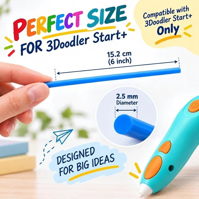 Alt view image 5 of 7 - Yungden 3D Pen Refills Pack for 3Doodler Start+ Pen, 250 Pieces