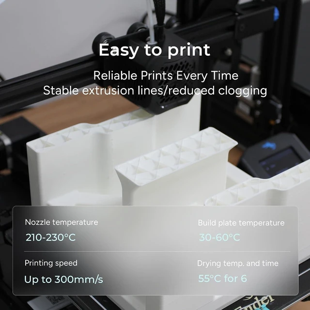 Alt view image 5 of 7 - Polymaker PLA Pro Filament 1.75mm 1KG Black, High-Impact Resistance