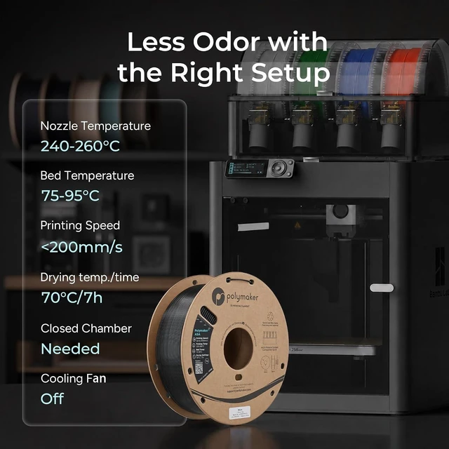 Alt view image 7 of 7 - Polymaker ASA Filament 1.75mm Natural 1KG, UV & Weather Resistant