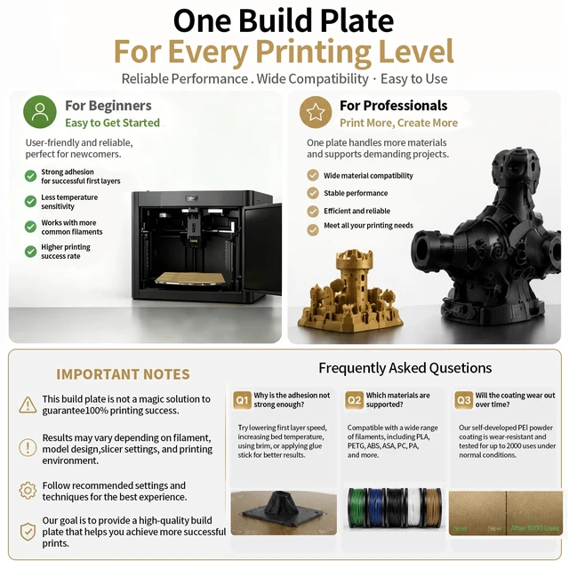 Alt view image 7 of 7 - 257x257mm Bambu Lab X2D X1 X1C P1P P1S P2S A1 PEI Build Plate