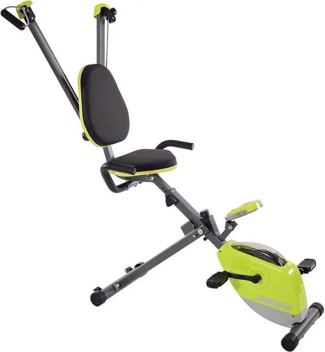 Main image of Stamina Wonder Exercise Bike | Build Upper and Lower Body Strength on One Machine | Includes Two Online Workout Videos, Chartreuse and Gray