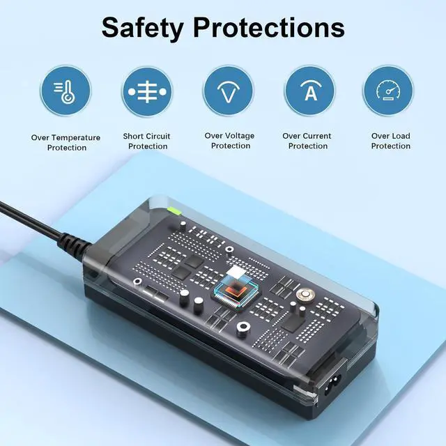 Alt view image 5 of 7 - Power Cord for Peloton Exercise Bike 12V 4.17A Power Supply Charger Replacement UL Listed AC Adapter for Peloton PLTN-RB1V1 PLTN-RB1VO PLTN-RB1VQ ATS050TP121