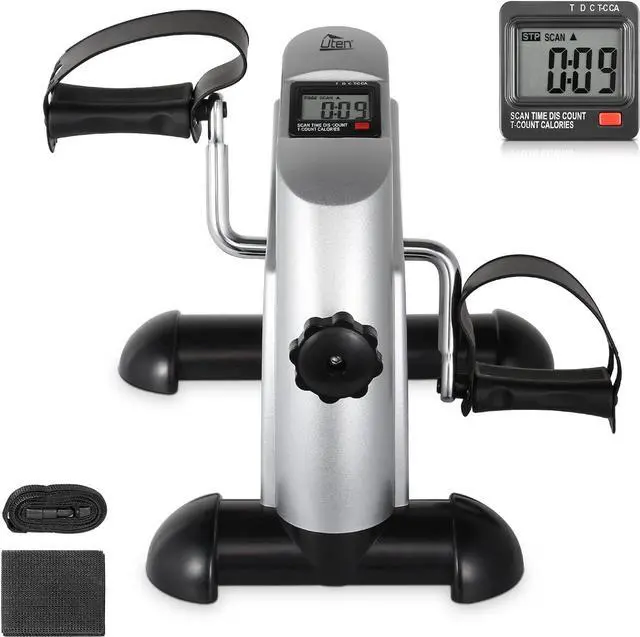 Main image of Uten Mini Exercise Bike, Under Desk Bike, Arm & Leg Peddler Machine with LCD Screen Displays, Portable Cycle