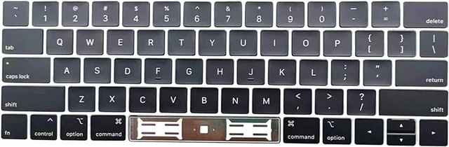 Alt view image 5 of 6 - Keyboard Keys Keycap US Layout Set Replacement for MacBook Pro Touch Bar 13-inch A1706 15-inch A1707 2016 2017