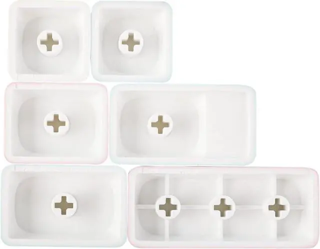 Alt view image 5 of 6 - KiiBoom Ice Cream Dream MOA Profile Keycaps Set, 136 Keys PBT Custom Keycaps for ANSI Layout, MX Switches Gaming Mechanical Keyboard