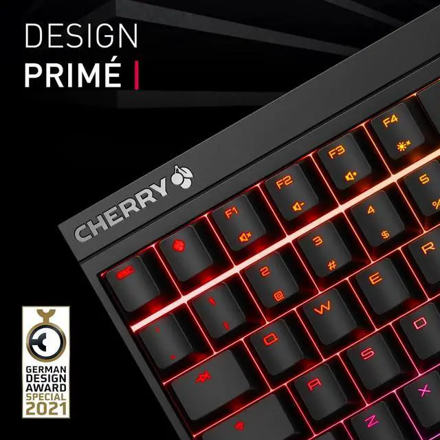 Alt view image 3 of 6 - CHERRY MX 2.0S, Mechanical Gaming Keyboard with RGB Lighting, German Layout (QWERTZ), Wired, Designed in Germany, Original MX BLUE Switches, White