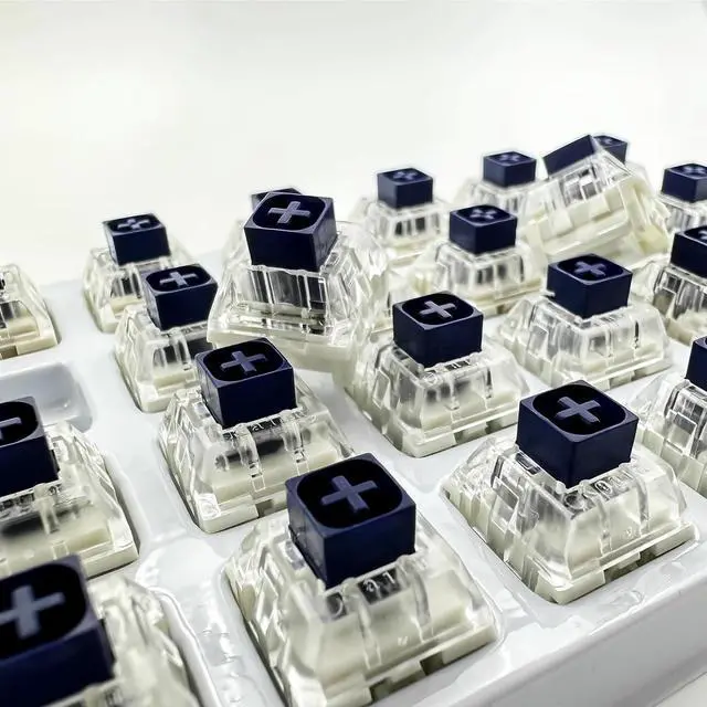 Alt view image 4 of 5 - Zjmehty Kailh Box Navy Switches for Mechanical Gaming Keyboard,3-Pin 60gf Clicky/Factory Lubed/IP56 Dust&Waterproof Switches(Kailh Box Navy,90Pcs)