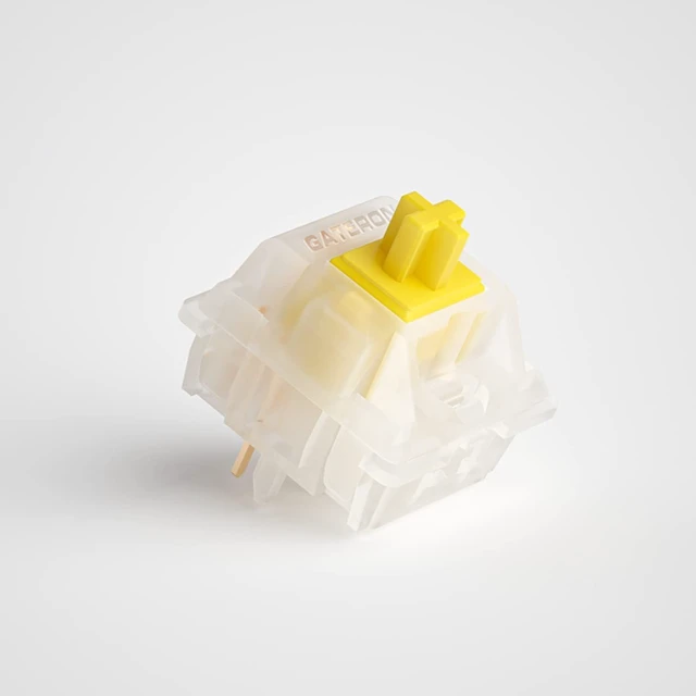 Alt view image 2 of 7 - Gateron Milky Yellow Pro Switches Pre Lubed SMD RGB LED KS-3 5 Pin Switch Compatible MX Mechanical Gaming Keyboard(36pcs Yellow)