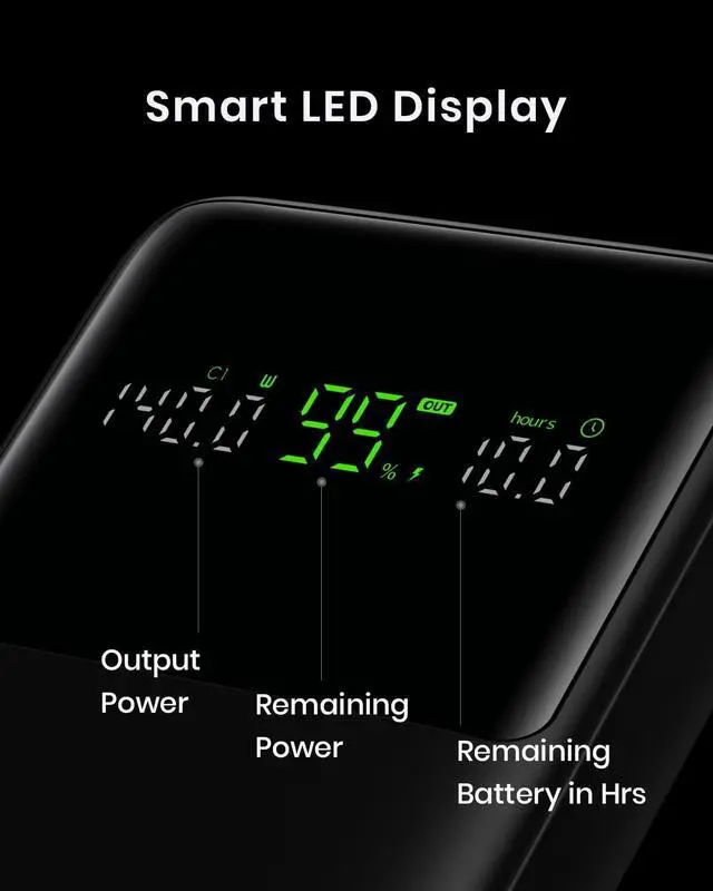 Alt view image 6 of 7 - 140W Power Bank, 27000mAh High Capacity Laptop Portable Charger, USB C in&Out Tablet Powerbank, Smart Digital Display Phone Charger Compatible with iPhone 15, , iPad, MacBook, Laptop etc.