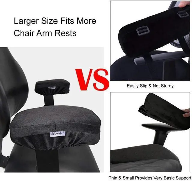 Alt view image 6 of 7 - Aloudy Arm Rest Pillow, 2021 New Size 11 Office Chair Armrest Cover Pads, Comfy Desk Chair Cushions for Elbows and Forearms(Large, Set of 2)