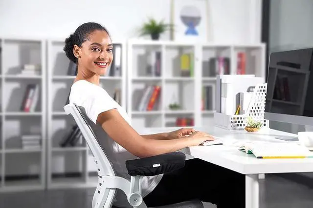 Alt view image 2 of 7 - Aloudy Arm Rest Pillow, 2021 New Size 11 Office Chair Armrest Cover Pads, Comfy Desk Chair Cushions for Elbows and Forearms(Large, Set of 2)
