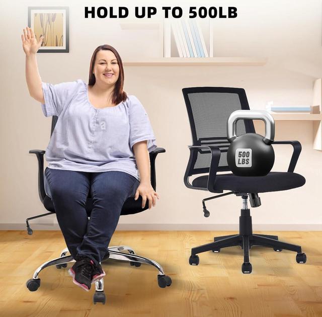 Alt view image 4 of 7 - 500Lbs Office Chair Replacement Parts, w/ 6' x 10.2" Mounting Holes Chair Base Heavy Duty Plate Swivel Tilt Control Seat Mechanism for Executive and Gaming Chair