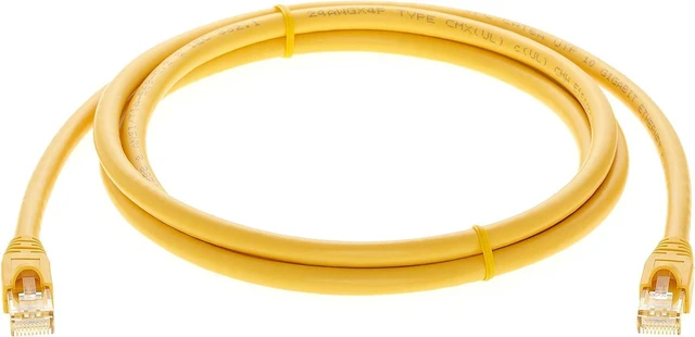 Alt view image 5 of 7 - InstallerParts (10 Pack Ethernet Cable CAT6A Cable UTP Booted 6 FT - Yellow - Professional Series - 10Gigabit/Sec Network/High Speed Internet Cable, 550MHZ