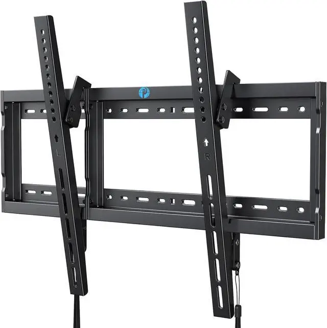 Main image of Tilt TV Wall Mount Bracket Low Profile for Most 37-75 Inch LED LCD OLED Plasma Flat Curved TVs Large Tilting Mount Fits 16-24 Wood Studs Max VESA 600x400mm Holds up to 132lbs