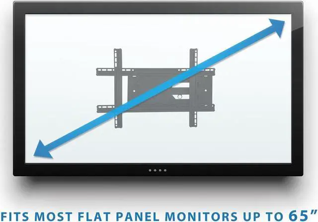 Alt view image 4 of 7 - Mount-It! Full Motion Articulating TV Wall Mount Bracket for 32-70 Plasma, LED, LCD Flat Screens up to 100 Pounds and 600x400 VESA, Tilt, Swivel, Extend, Compress