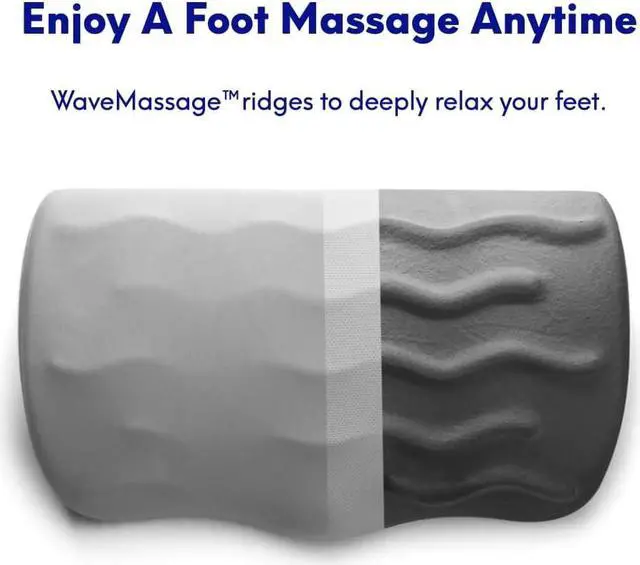 Alt view image 4 of 7 - Ergonomic Foot Rest for Under Desk - Patented Massage Ridge Design Memory Foam Foot Stool Pillow for Work, Home, Gaming, Computer, Office Chair - Footrest for Back & Hip Pain Relief