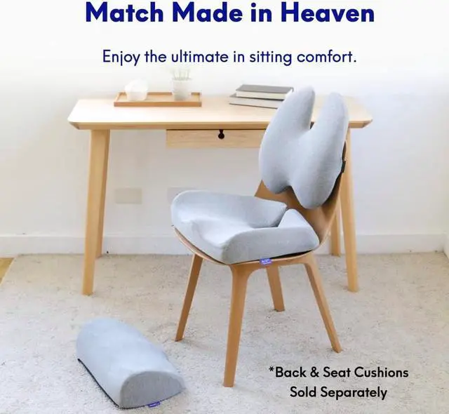 Alt view image 7 of 7 - Ergonomic Foot Rest for Under Desk - Patented Massage Ridge Design Memory Foam Foot Stool Pillow for Work, Home, Gaming, Computer, Office Chair - Footrest for Back & Hip Pain Relief