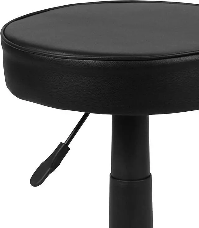 Alt view image 6 of 7 - Flash Furniture Adjustable Ergonomic Stool, Black | Ergonomic Molded Seat