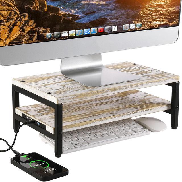 Whitewashed Wood Desktop Shelf – MyGift