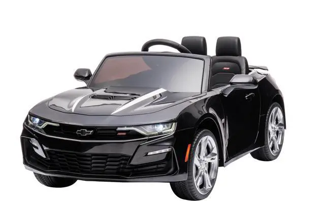 Main image of Kids Ride On Car - Chevrolet Kids' Camaro 12V Electric Cars with Dual Motor, Seat Belt and Parent Remote Control - Friendly Ride On Car with Remote Control for Kids 3 over Camaro Ride On Cars for Kids