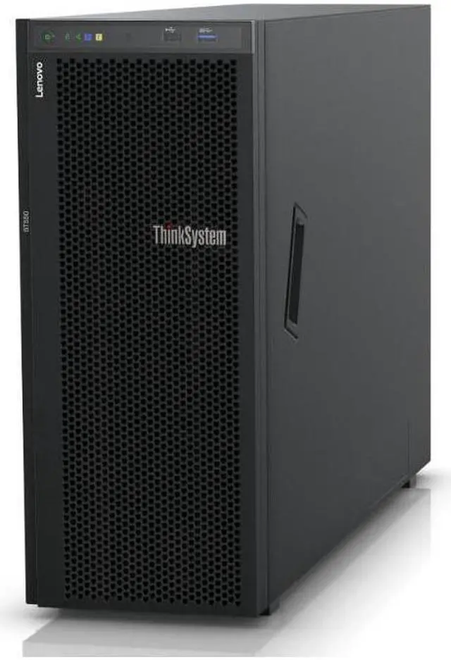 Main image of Lenovo ThinkSystem ST50 Tower Server Bundle Including APC BR1500MS 1500VA UPS, Intel Xeon 3.4GHz CPU, 32GB DDR4 2666MHz RAM, 6TB HDD Storage, JBOD RAID
