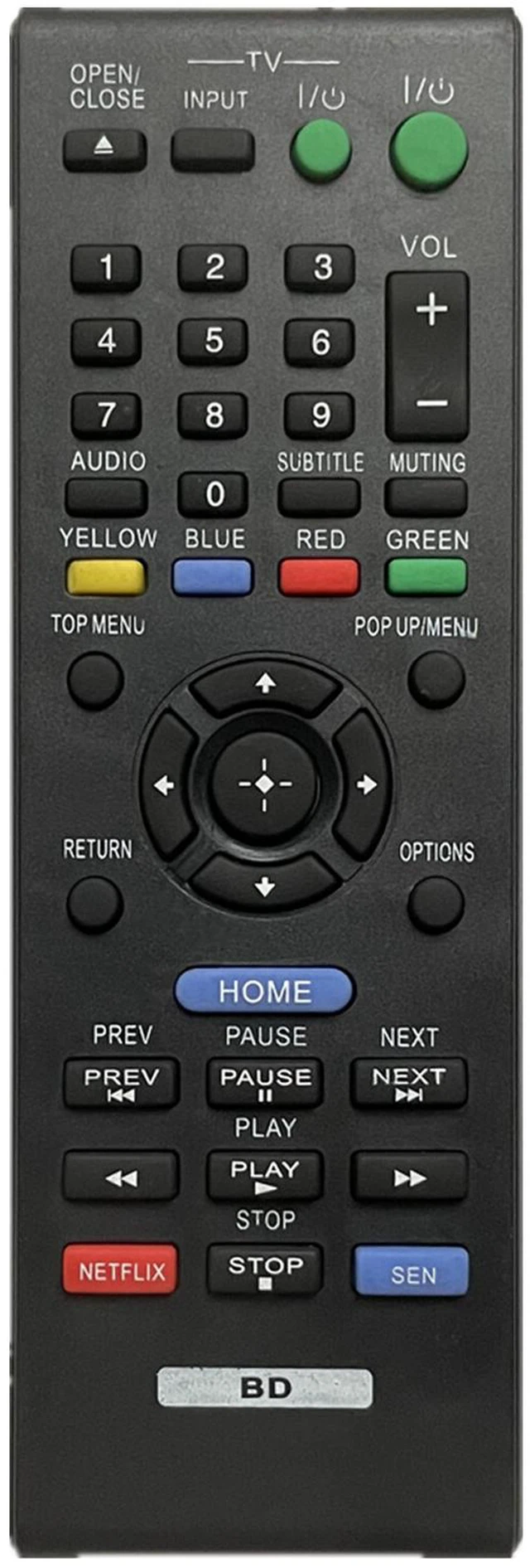 Main image of NEW RMT-B115A Remote for Sony RMT-B119A DVD Blu-Ray Player BDP-BX510 BDP-S5100