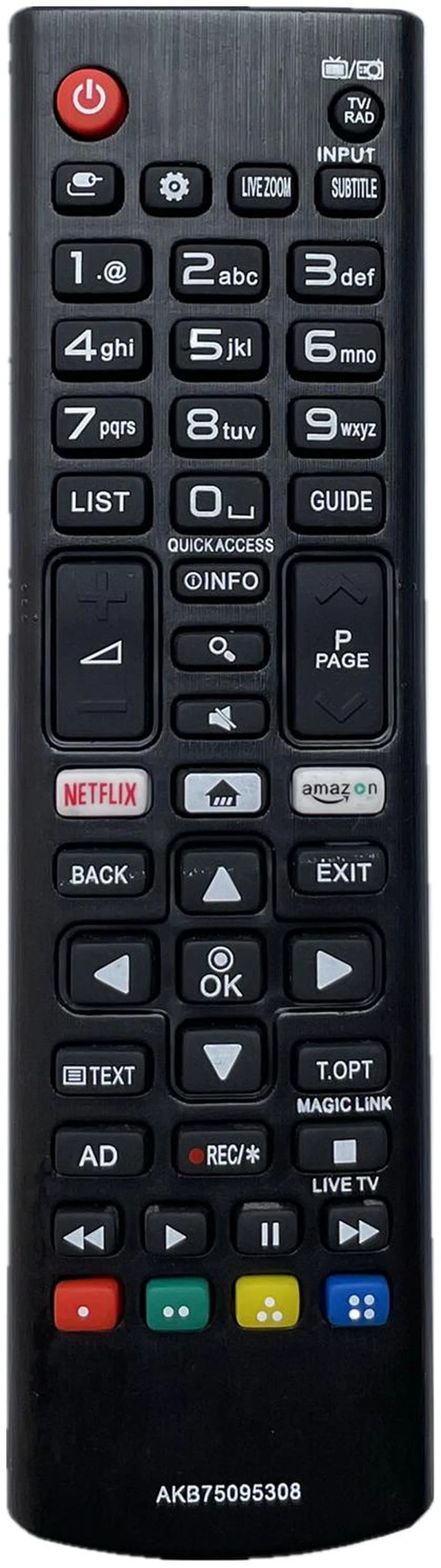 Main image of New TV Remote AKB75095308 For LG Smart TV UJ6307 LG TV UJ6309 UJ630V LJ610V