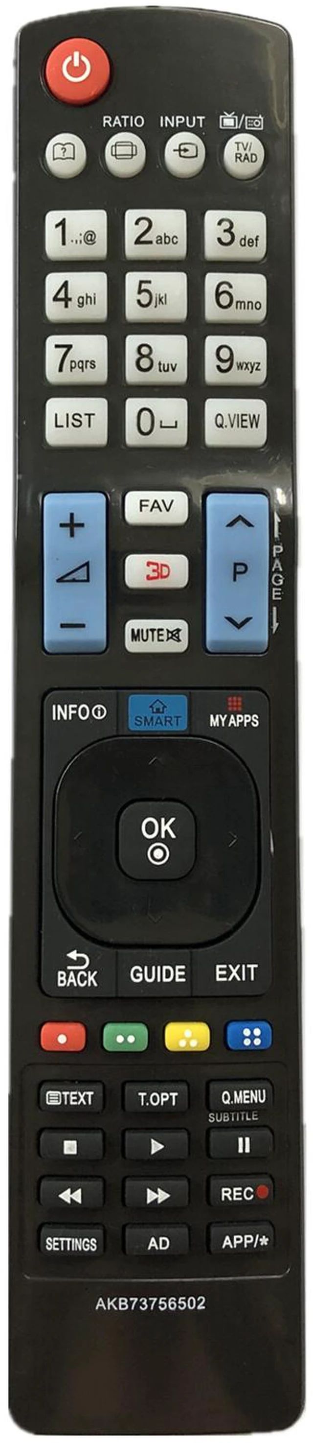 Main image of New TV Remote Control AKB73756502 for All LG Smart TV AKB73756567 AGF76692608