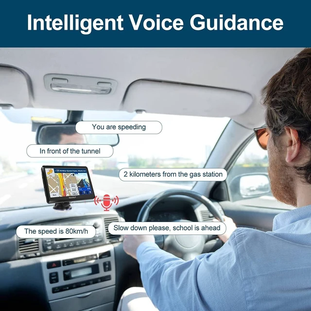 Alt view image 6 of 7 - 7 Inch Car & Truck GPS Navigation System 256MB+8GB Navigator 77 Canada+Mexico+US