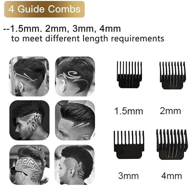 Alt view image 2 of 7 - Professional Trimmer Hair Clippers Cutting Beard Cordless Barber Shaving Machine