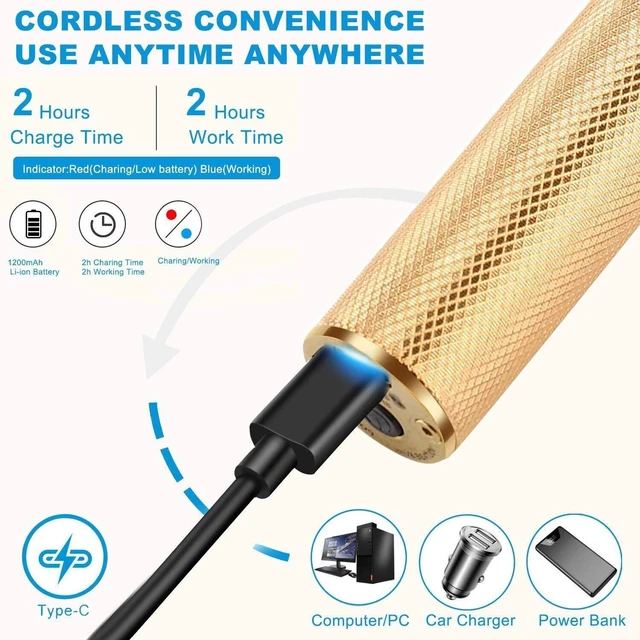 Alt view image 7 of 7 - Professional Trimmer Hair Clippers Cutting Beard Cordless Barber Shaving Machine