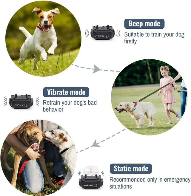 Alt view image 2 of 6 - 2Pcs Dog Shock Training Collar Rechargeable with LCD Remote Waterproof 330 Yards