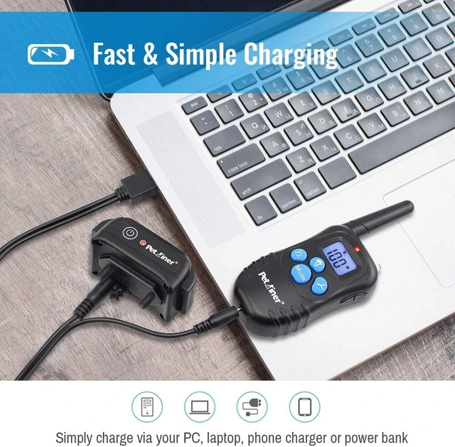 Alt view image 5 of 6 - 2Pcs Dog Shock Training Collar Rechargeable with LCD Remote Waterproof 330 Yards
