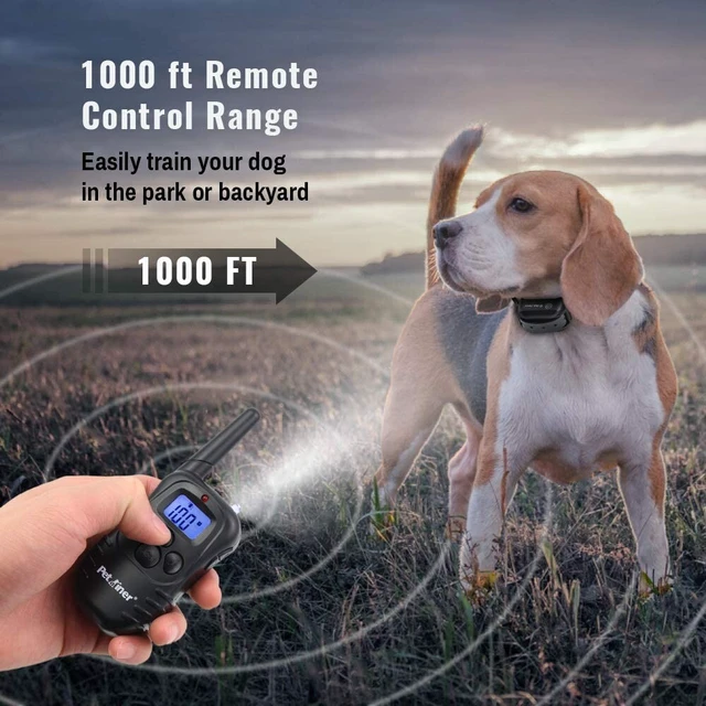 Alt view image 3 of 6 - 2Pcs Dog Shock Training Collar Rechargeable with LCD Remote Waterproof 330 Yards