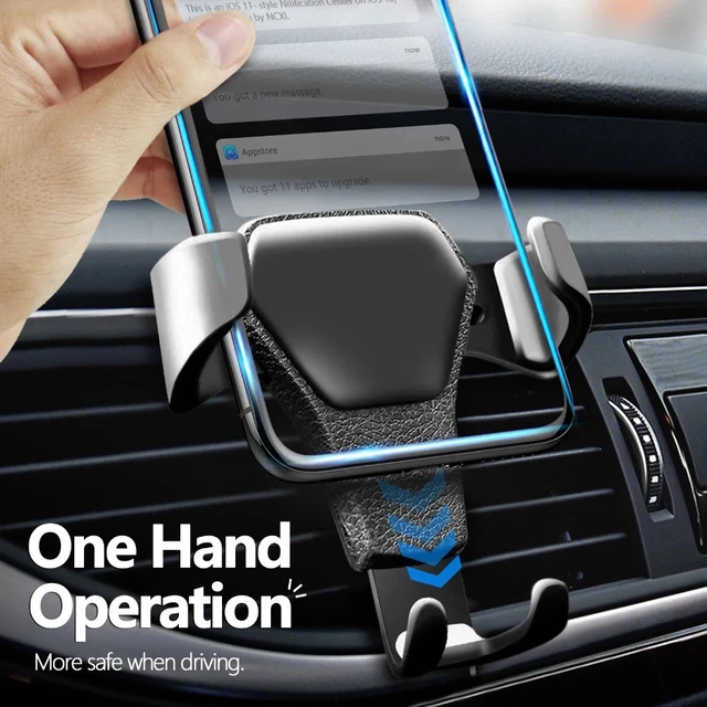 Alt view image 2 of 7 - Gravity Car Mount Phone Holder Air Vent Universal Stand for All iPhone Samsung