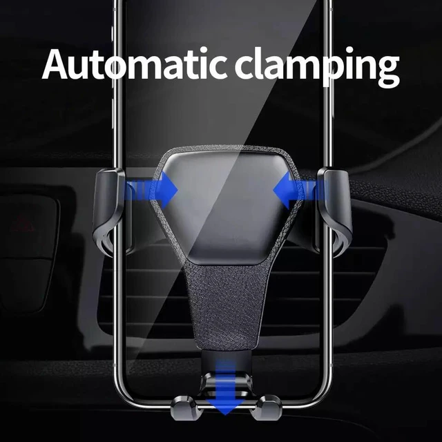 Alt view image 3 of 7 - Gravity Car Mount Phone Holder Air Vent Universal Stand for All iPhone Samsung