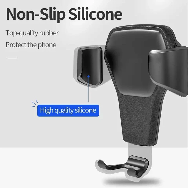 Alt view image 4 of 7 - Gravity Car Mount Phone Holder Air Vent Universal Stand for All iPhone Samsung