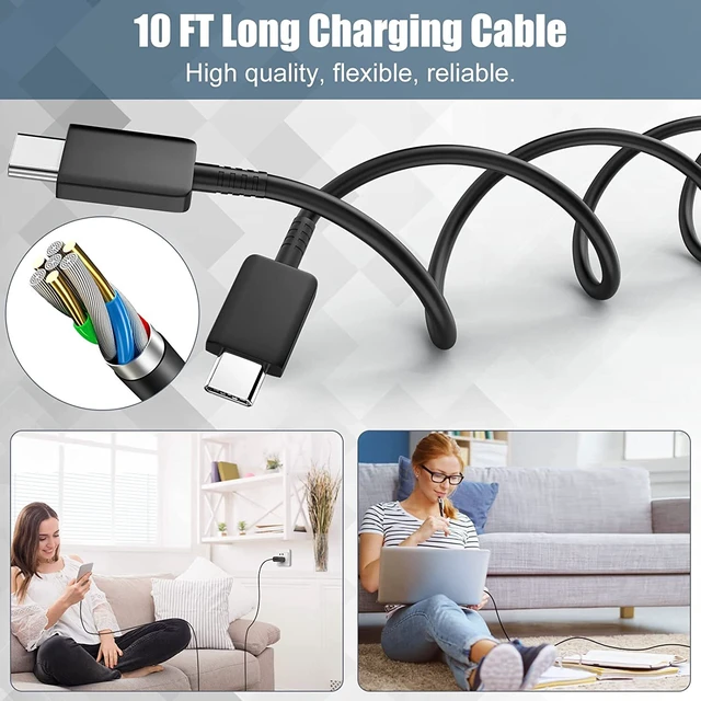 Alt view image 3 of 7 - 25W Super Fast Wall PD Charger Type C USB-C For Samsung Galaxy Note S22 S21 S20